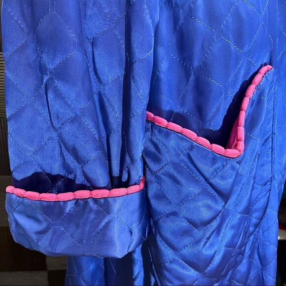 Vintage 1940’s/50’s ( remake?) Glamorous Quilted Satin Dressing Gown/Robe Small - Picture 6 of 11